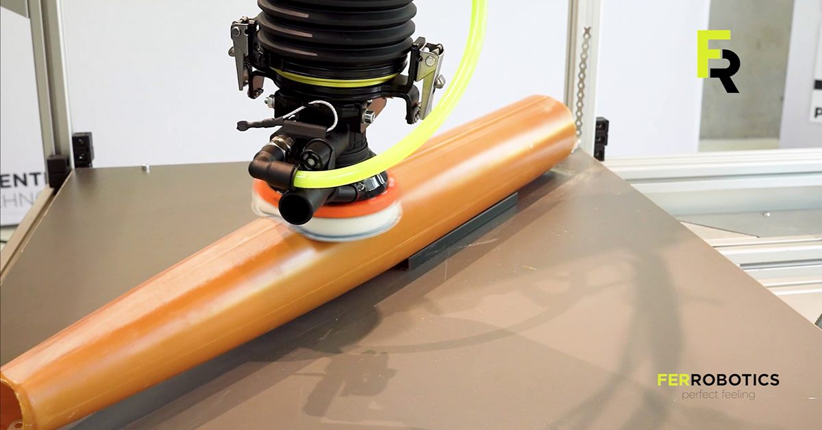 Space Team TU-Wien rocket sanding with ACF-Kit